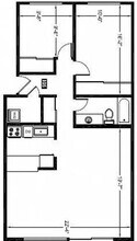 2 x 1 Medium 305 floor plan